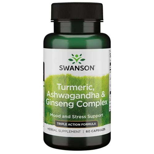 Swanson Turmeric Ashwagandha Ginseng 60 capsules