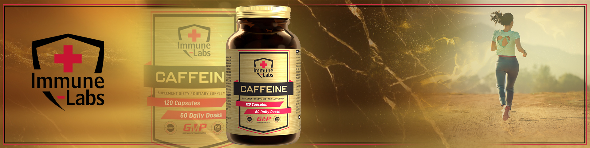 Immune-Labs Caffeine 200mg 120 kapsułek Banner_immune_Caffeine