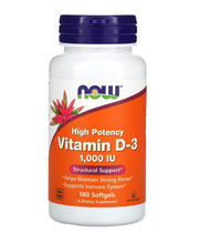 Now Foods  Vitamin D-3 1000 IU 180 Softgels