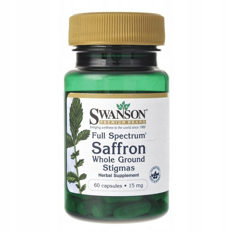 Swanson Full Spectrum Saffron 15mg 60 capsules Immune Labs