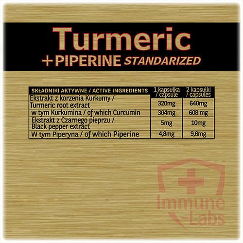ImmuneLabs Turmeric + Piperine 120 capsules All Products Herbals