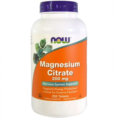 NOW Foods Magnesium Citrate 200mg 250 tabs
