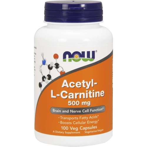 Now Foods Acetyl L-carnitine 500mg 100 capsules