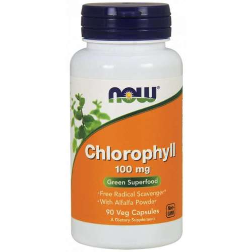 Now Foods Chlorophyll 100mg 90 vege capsules