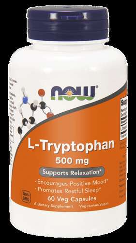 Now Foods L-Tryptophan 500mg 60 vege capsules