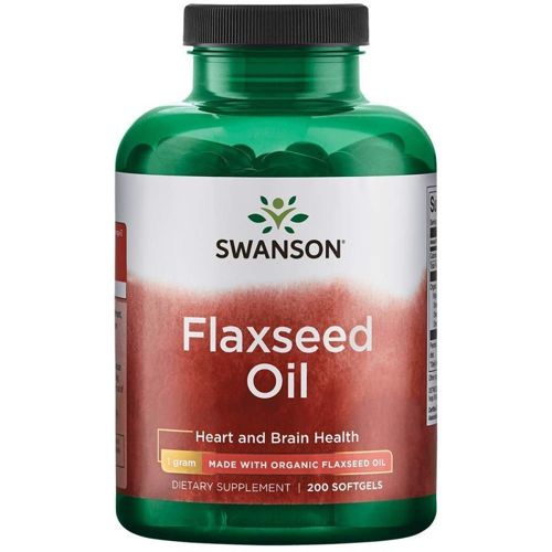 Swanson EFA Flaxseed Oil 1000mg 200 softgels