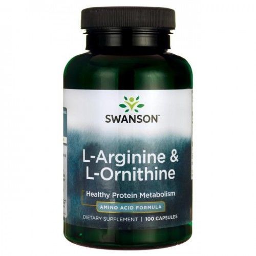 Swanson L-Arginine & L-Ornithine 100 capsules