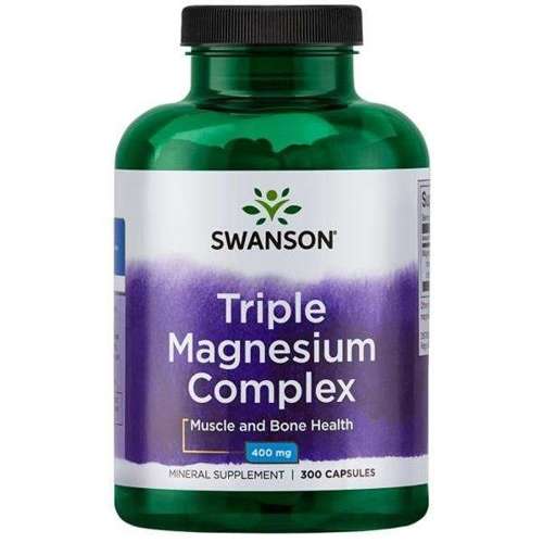 Swanson Triple Magnesium Complex 400mg 100 capsules