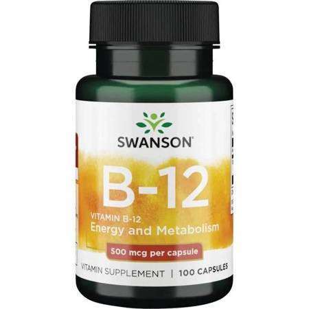 Swanson Vitamin B-12 500mcg 100 capsules