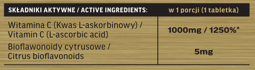 Immune-Labs Vitamin C + Bioflavonoids 100 tabletek