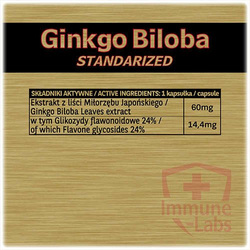 Immune-Labs Ginkgo Biloba 150 kapsułek