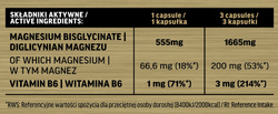 Immune-Labs Magnesium Glycinate 555 mg + B6 120 Vcaps