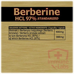 Immune-Labs Berberine HCL Standarized 97% 90 kapsułek