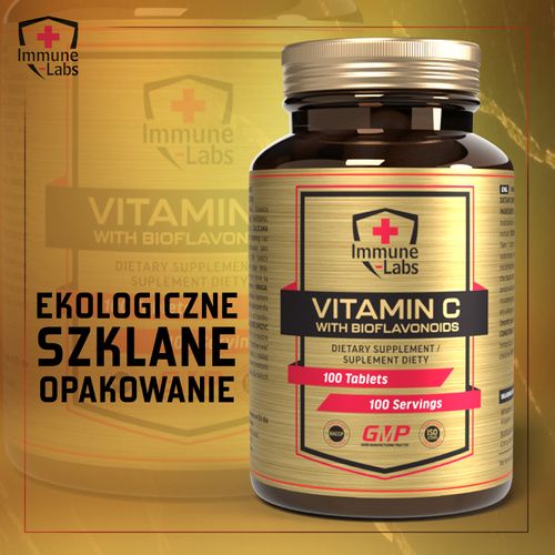 Immune-Labs Vitamin C + Bioflavonoids 100 tabletek