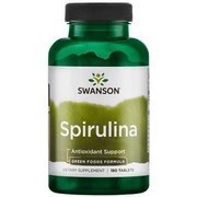 Swanson Greens Spirulina 500mg 180 tabletek