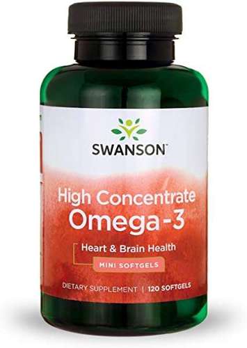Swanson High Concentrate Omega 3 120 softgels