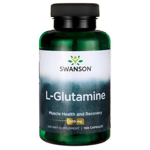 Swanson L-glutamine 500mg 100 kapsułek