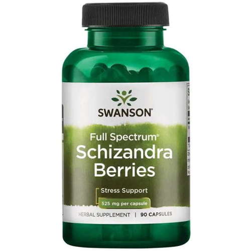 Swanson Schizandra Berries 525mg 90 kapsułek