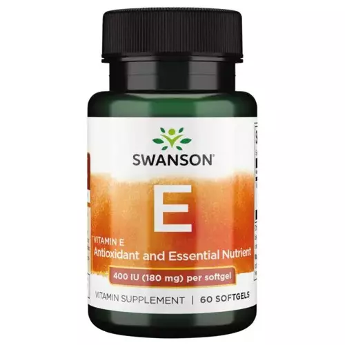 Swanson Vitamin E - 400IU (180mg) - 60 softgels 