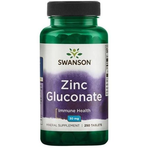 Swanson Zinc Gluconate 30mg 250 tabletek